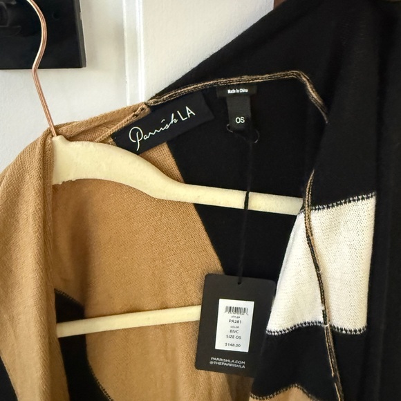 Parish LA colour block sweater wrap NWT - Picture 5 of 6